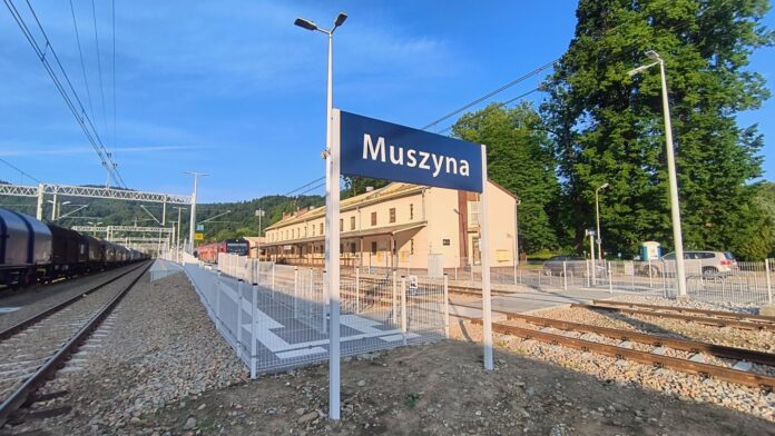 Železničná stanica Muszyna v Poľsku