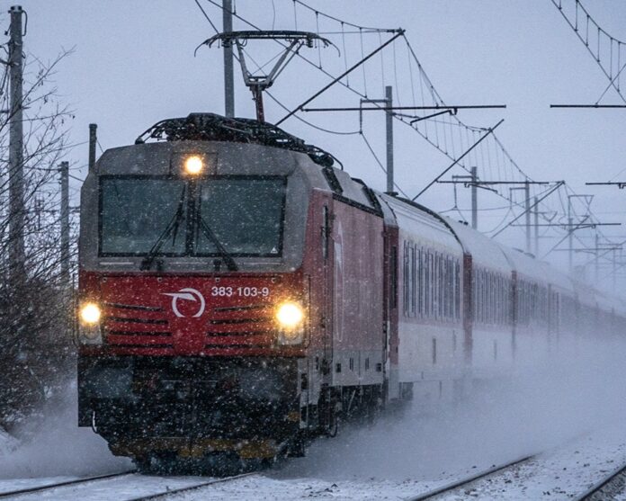 Zima na železničnej trati