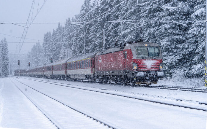 Zima na železničnej trati