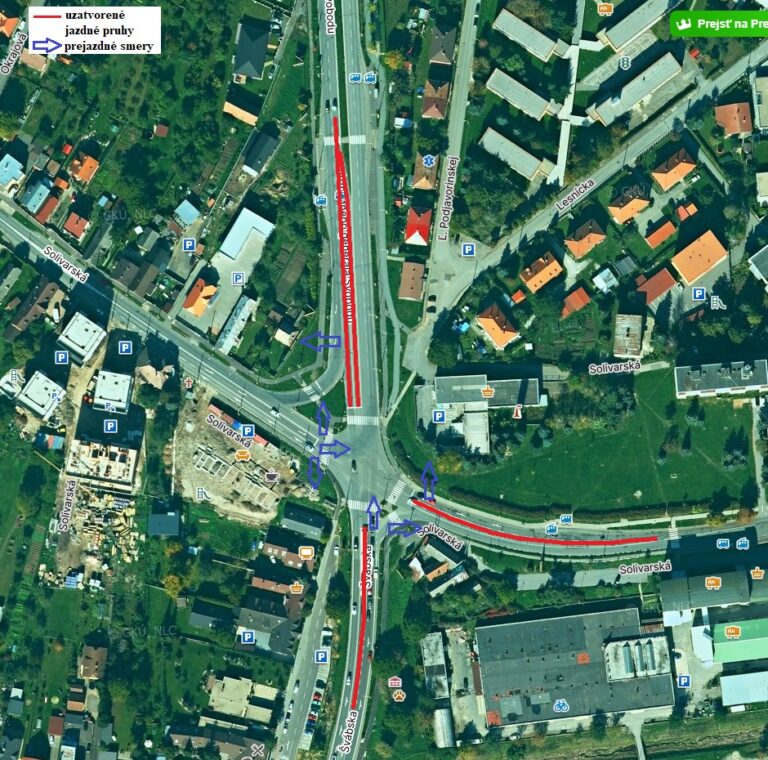 Prešov mení režim na križovatke Solivarská – Švábska – Arm. gen. Svobodu pre poruchu semaforov