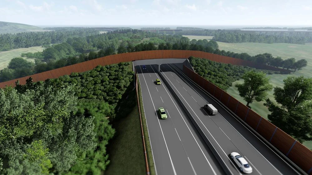 Diaľnica D1 Turany - Hubová. Vizualizácia: NDS