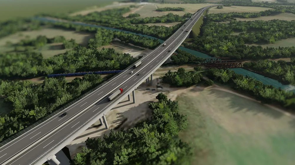 Diaľnica D1 Turany - Hubová. Vizualizácia: NDS