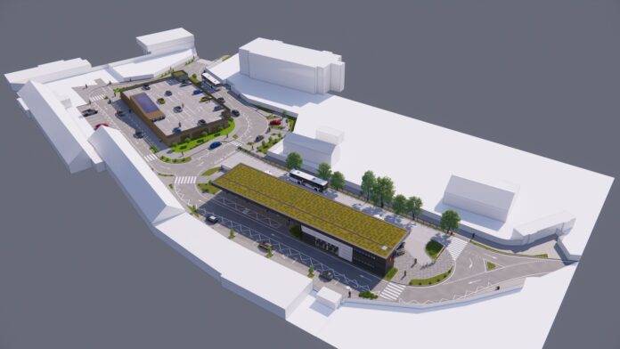 Autobusová stanica Galanta - vizualizácia. Zdroj: Primátor mesta Galanta