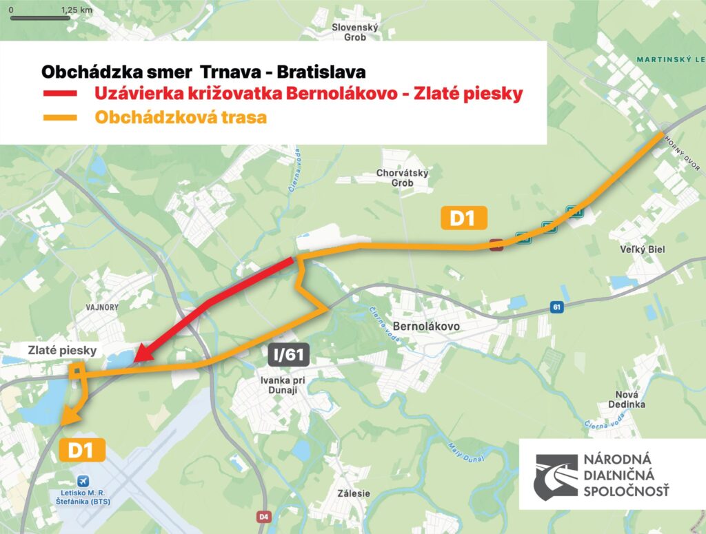 Uzávierka D1. Zdroj: NDS a.s.