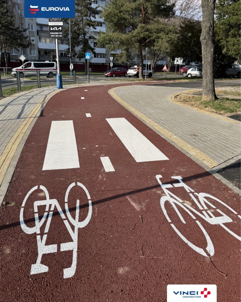 Cyklotrasa v Michalovciach. Foto: Eurovia SK