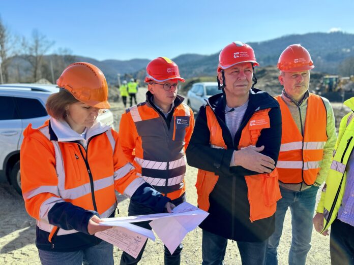 Výstavba rýchlostnej cesty R1 pri Banskej Bystrici. Foto: Ján Nosko