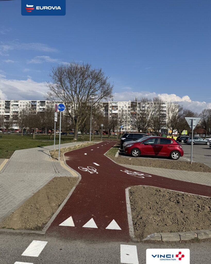 Cyklotrasa v Michalovciach. Foto: Eurovia SK