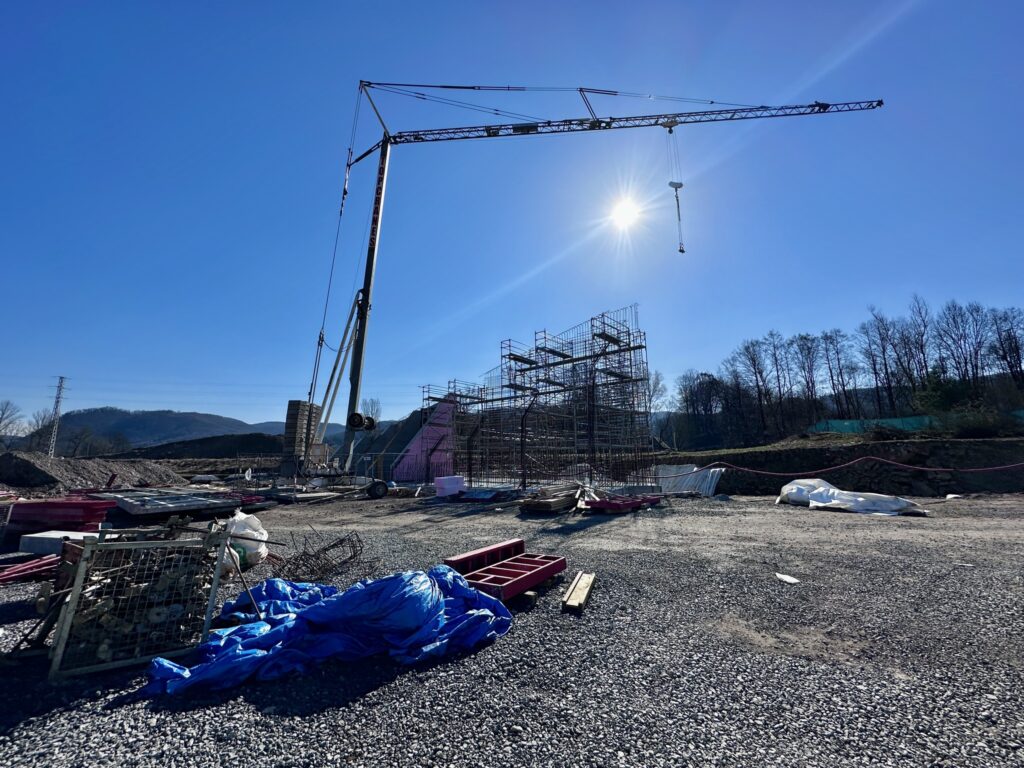 Výstavba rýchlostnej cesty R1 pri Banskej Bystrici. Foto: Ján Nosko