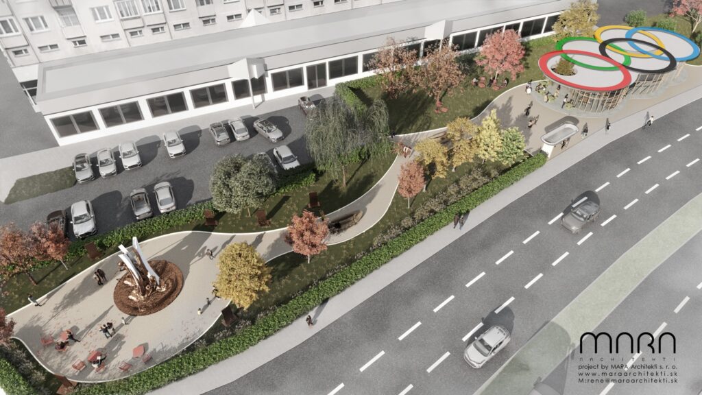Park olympijských víťazov. Vizualizácia: mesto Liptovský Mikuláš