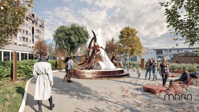 Park olympijských víťazov. Vizualizácia: mesto Liptovský Mikuláš