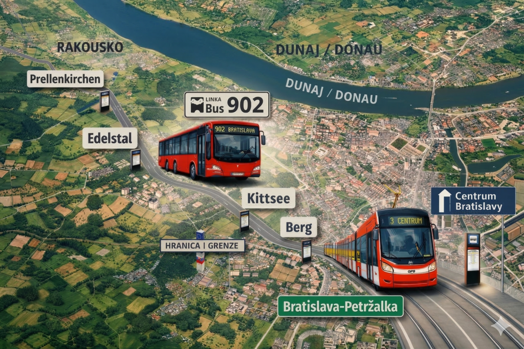 Plánovaná linka 902 Bratislava - Prellenkirchen