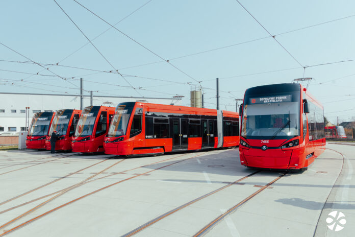 Nové električky v Bratislave. Foto: Dopravný podnik Bratislava