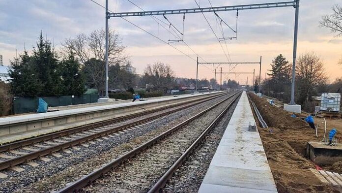 Výstavba železničnej zastávky Martin-sever. Zdroj: ŽSR