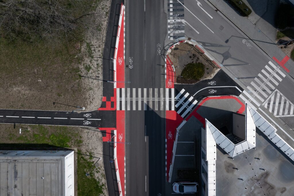 Nový cyklochodník v Partizánskom. Foto: STRABAG Slovensko