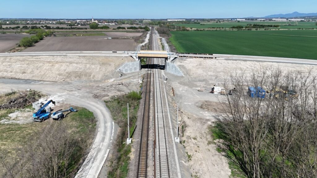 nadjazd na ceste Stupava- Vysoká pri Morave