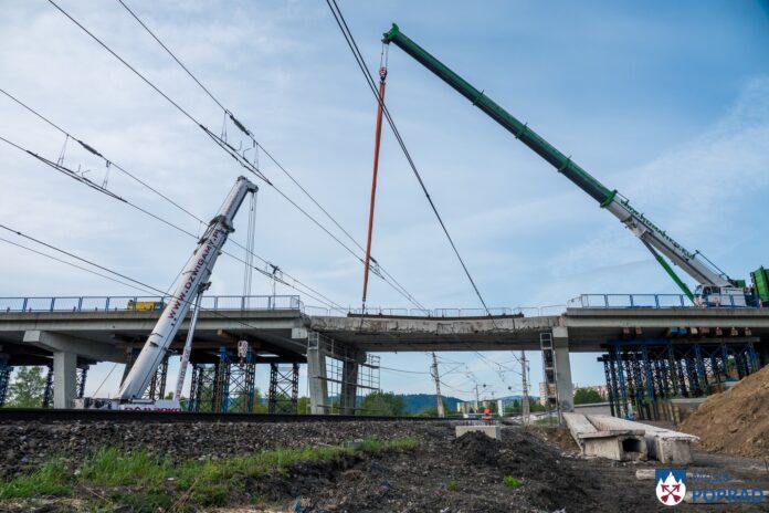 Poškodený most. Foto: mesto Poprad