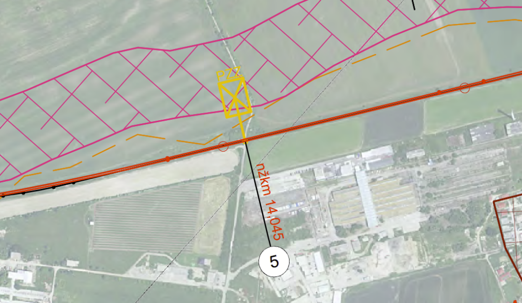 Zastávka Rovinka je navrhnutá na zrušenie bez náhrady. Zdroj: Enviroportál