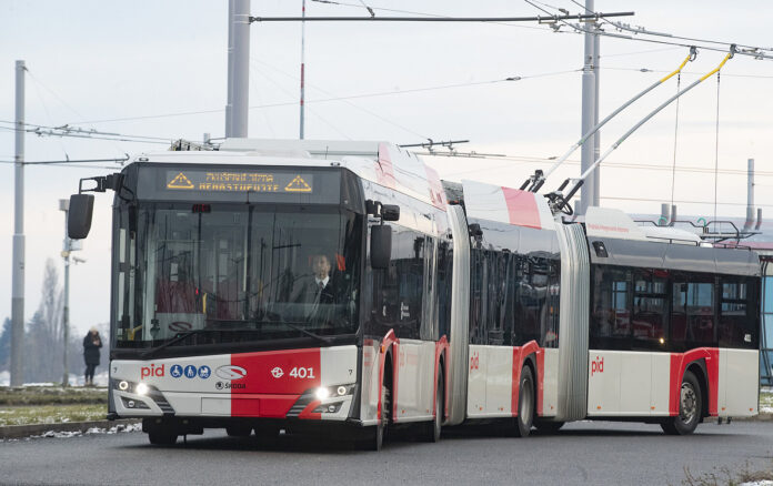 Trolejbus Škoda 38Tr Solaris 24m. Foto: Jakub Stadler, MAFRA
